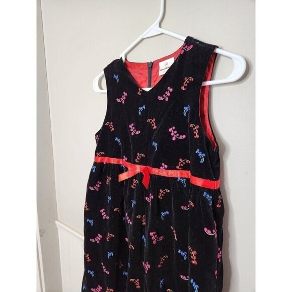 HANNA ANDERSSON Velvet Floral Dress - Picture 2 of 3